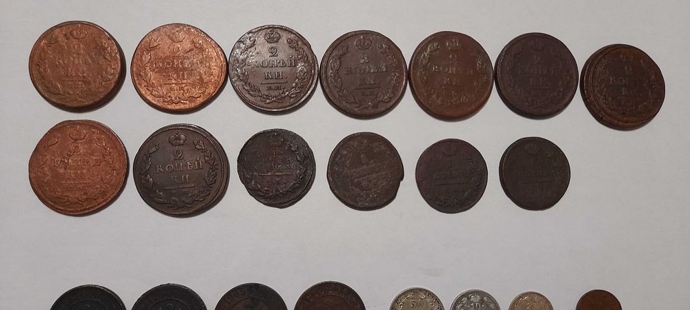 Продам 100 царских, медных, монет.
