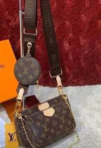 Genti Louis Vuitton Neverfull piele naturală 100%,saculet,factura,card