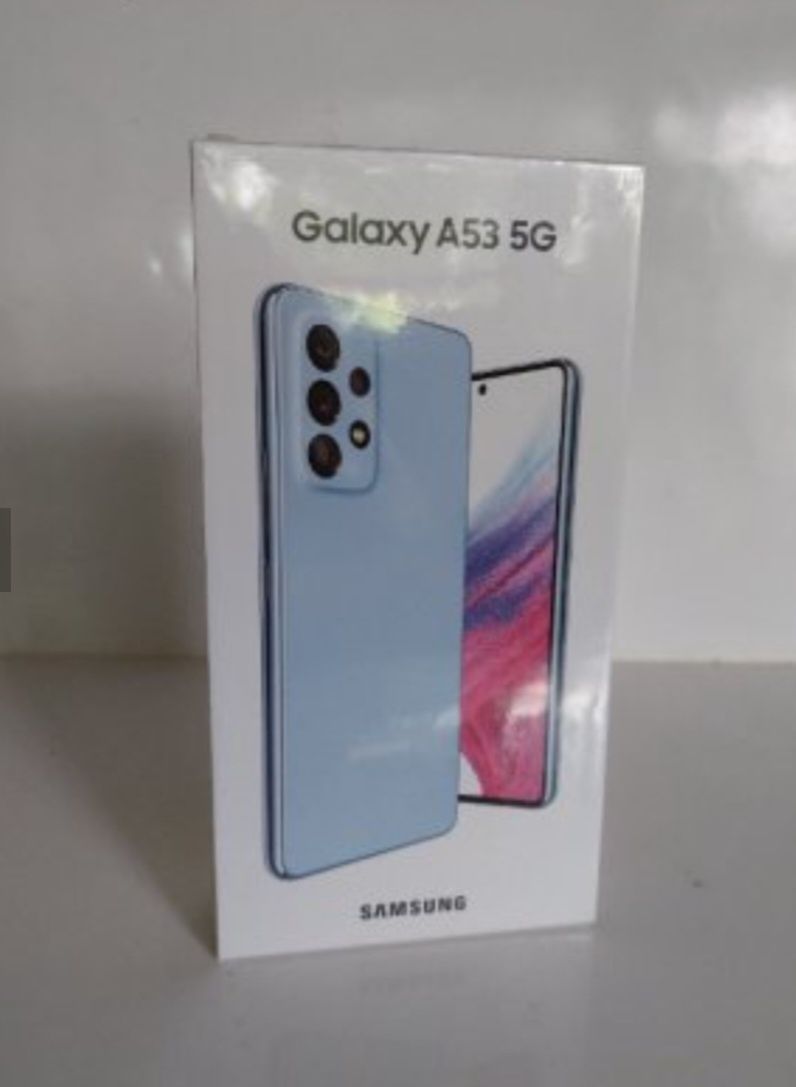 Продавам чисто нов Samsung A 53 5G+оригинално бързозарядно"Samsung ".