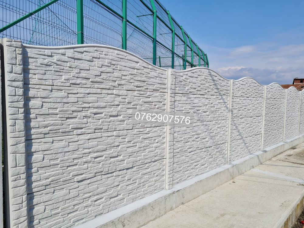 Gard beton/ plăci gard beton Oțelu Roșu
