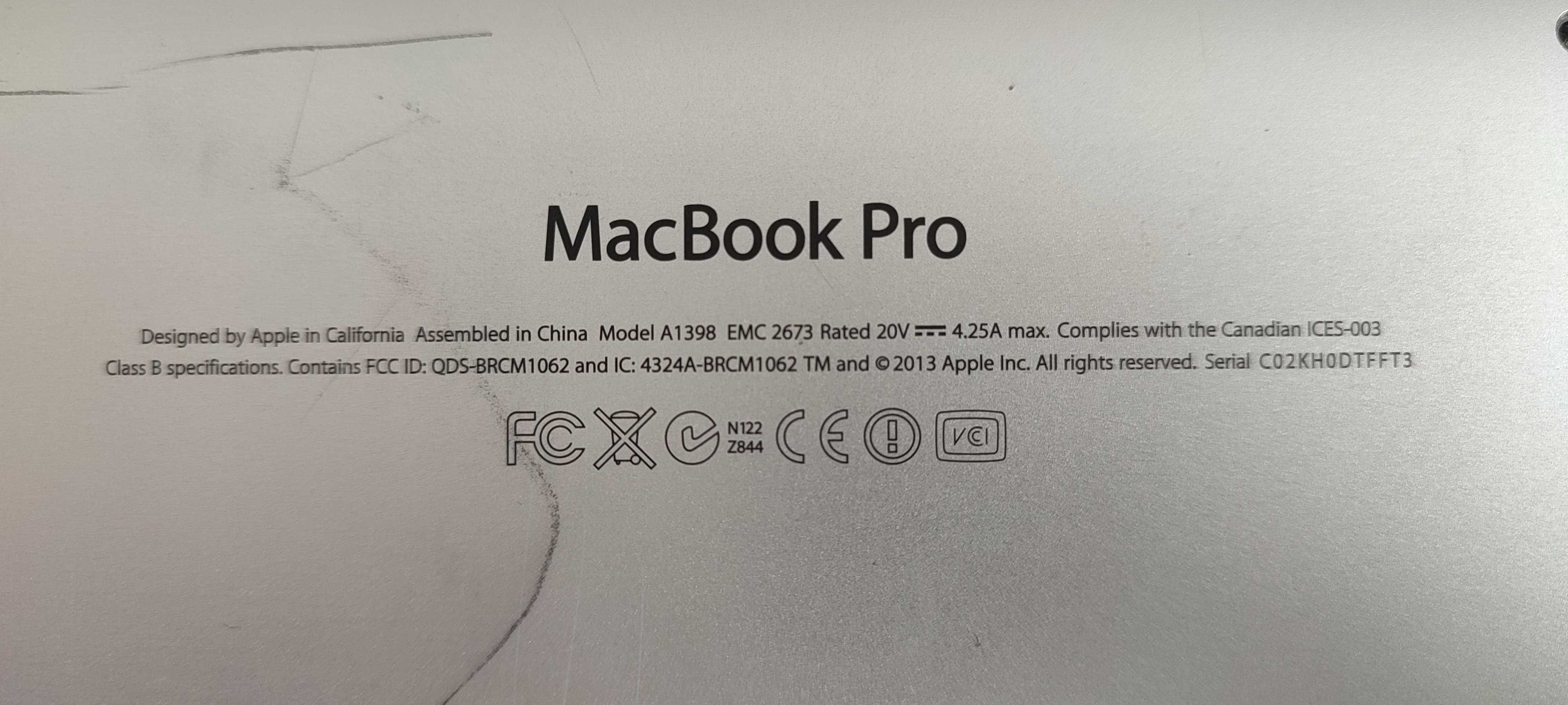 MacBook Pro 15 - (цал) ЗА ЧАСТИ !!!