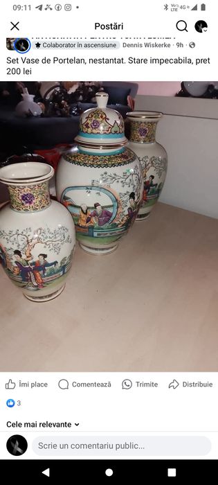 Set de vase din Portelan Chinezesc