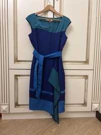 Karen Millen Идеальное Платье шелковое колор-блок на Новый год