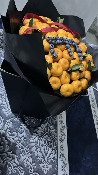 Трендовый мандарин в букет свежий вкусно прям