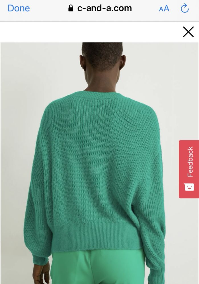 Pulover Verde XL C&A Premium Nou cu eticheta