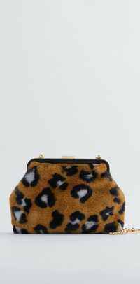 Geanta Zara model leopard, noua cu eticheta