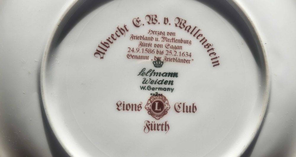 Unicat, set doua superbe farfurii expunere-platouri portelan Germania