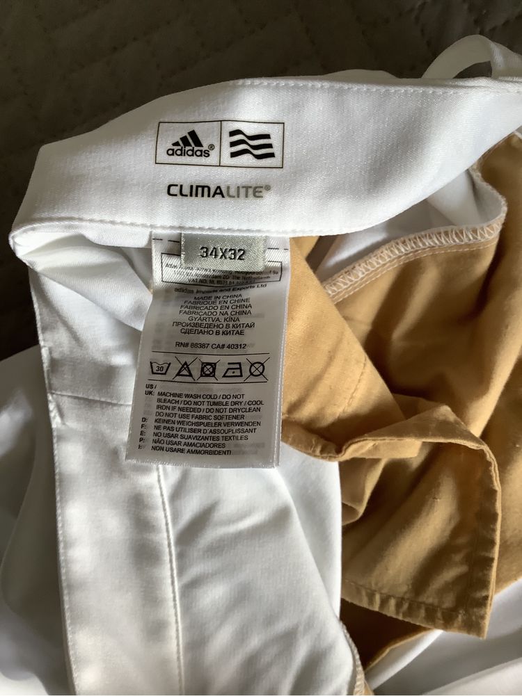 Pantaloni adidas albi