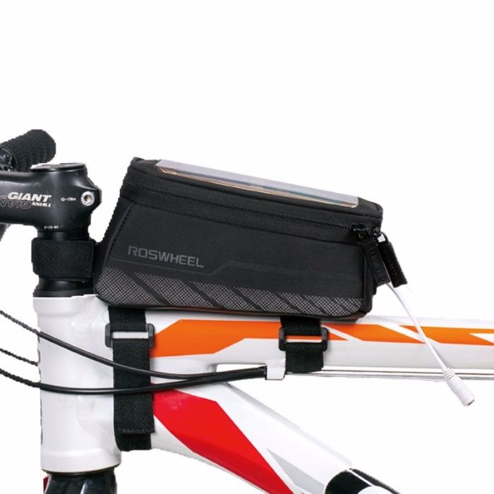 Geanta Roswheel impermeabila cadru bicicleta smartphone cu depozitare