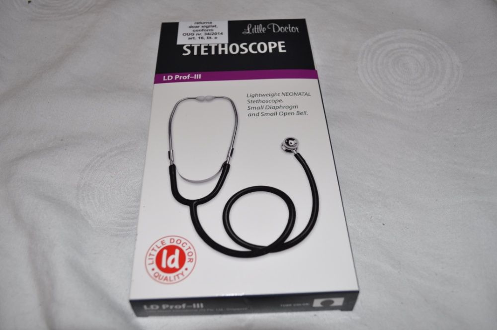 Stetoscop neonatal, absolut nou, capsula dubla, marca Little Doctor!