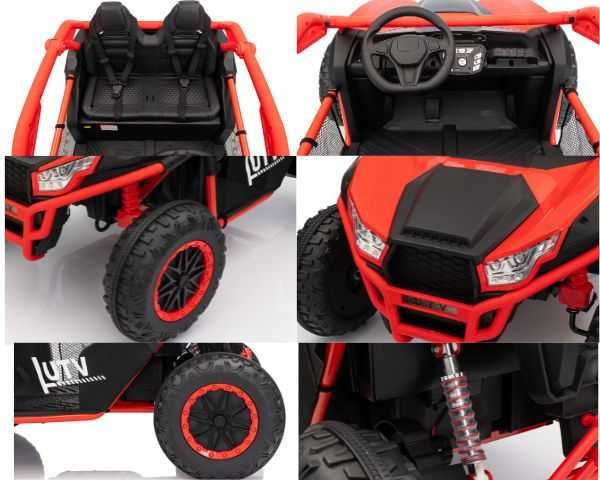 Masinuta electrica Nichiduta UTV 4x4 Red, 800W telecomanda  12V10Ah,
