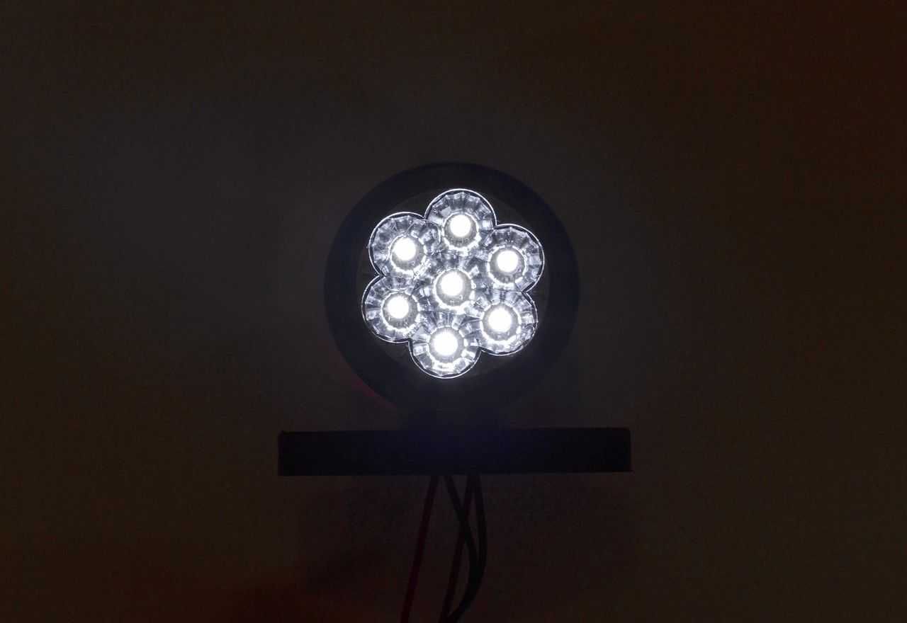 1 бр. къси ЛЕД LED рогчета с 14 SMD диода червено/бяло 12-24V JA249RW