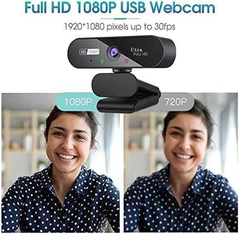 Нова Webcam за Конференции и Стрийминг 1080P Трипод Включен Уеб камера