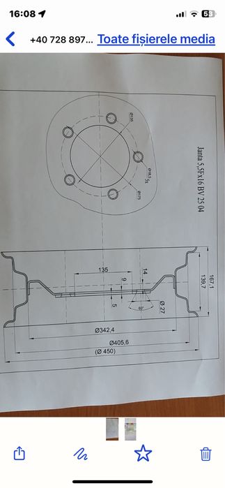 Janta remorca monoaxa tip megidia rpv 2 butuc