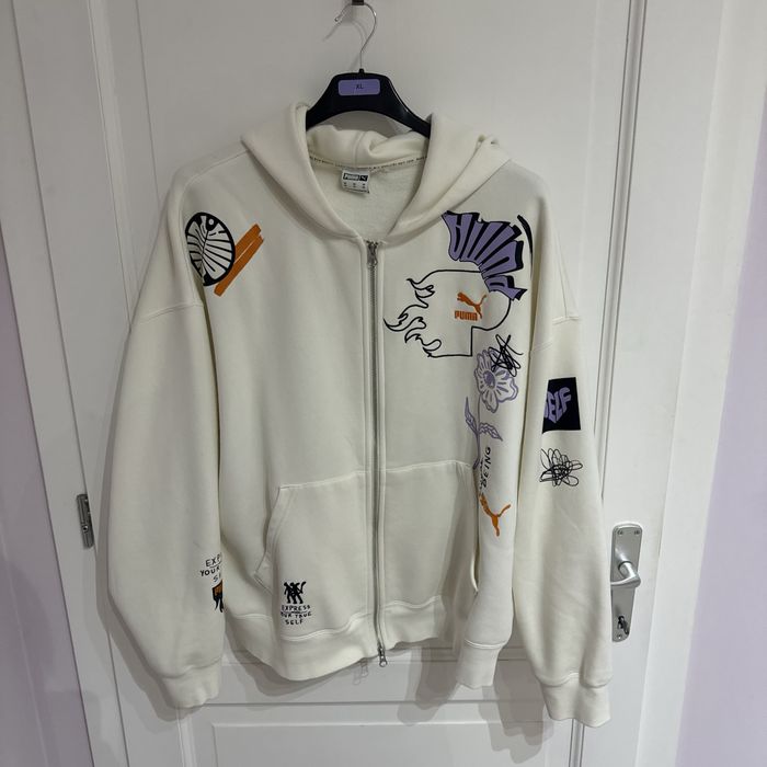 Hanorac alb Puma, marimea XXL (50-54)