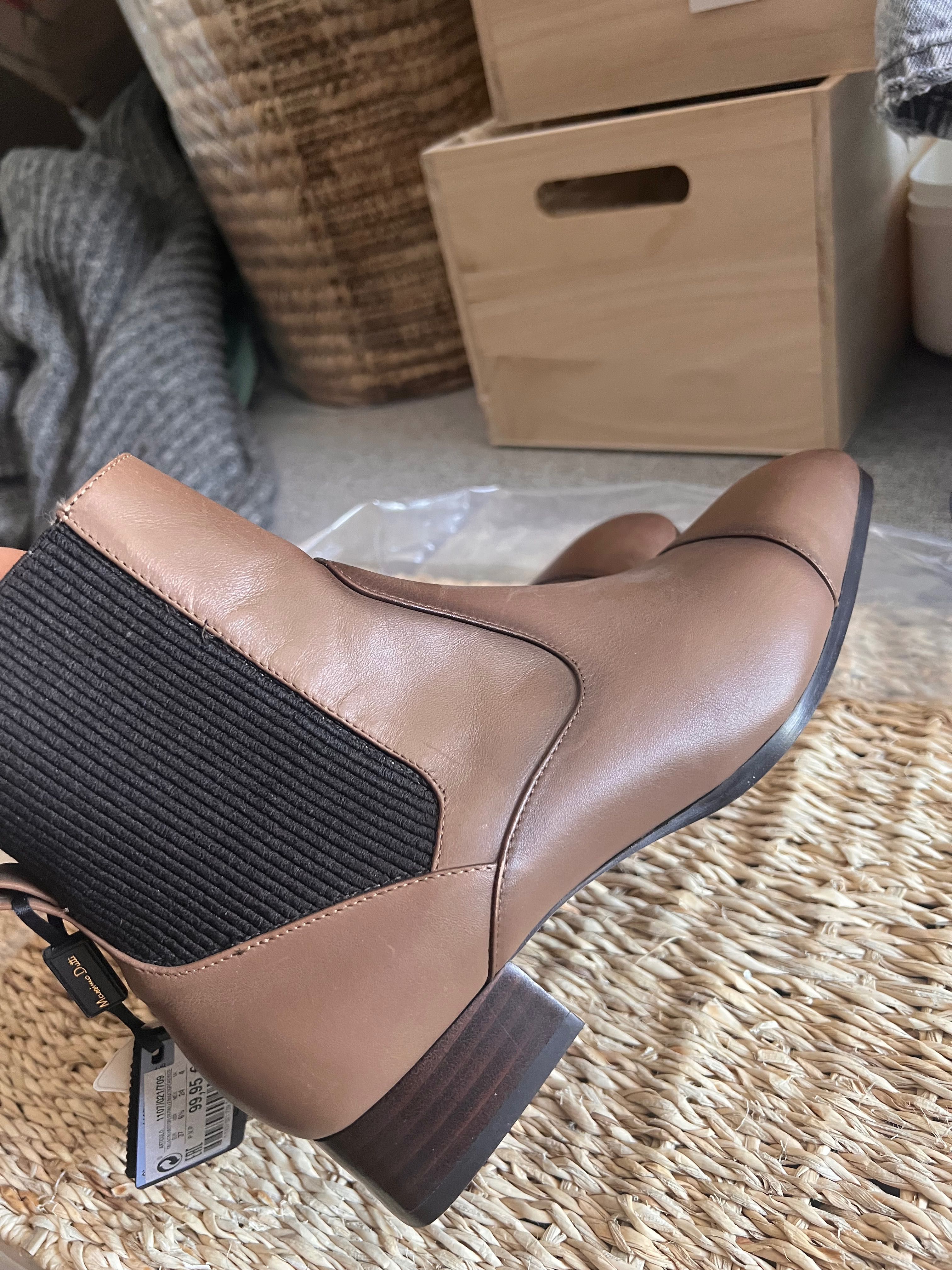 Botine noi Massimo dutti piele naturală 36
