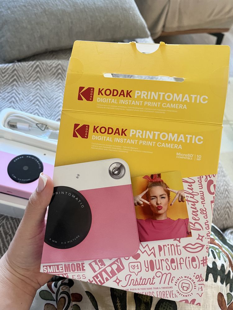 Фотоапарат за моменти снимки Kodak Printomatic (розов)