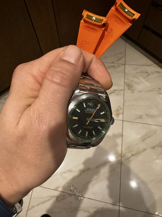 Rolex MILGAUS green sapphire