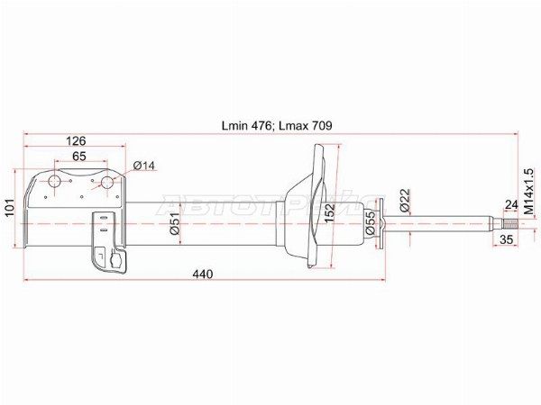 Стойка задняя Subaru Forester