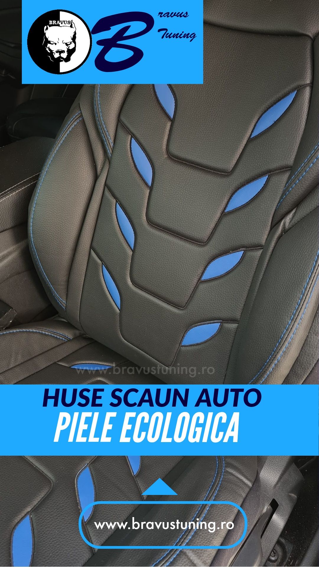 Huse scaun auto Piele Ecologica BP Premium Skoda,Opel,Audi,Mercedes et