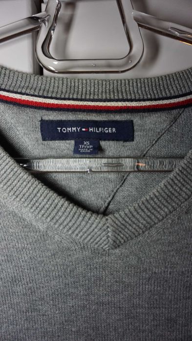 Tommy Hilfiger Пуловер - XS, 100% памук, V-neck