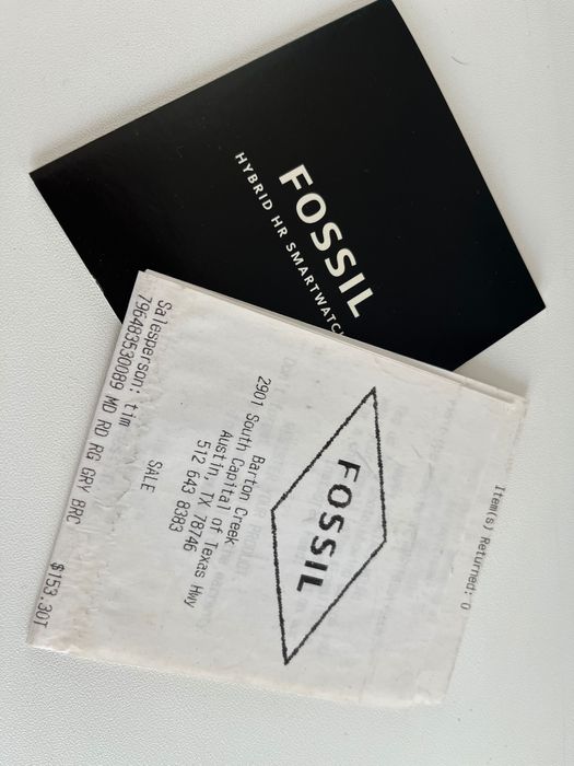 Хибриден smart часовник Fossil Monroe HR