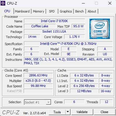 PC GAMING I7-8700K GTX 1080 48 GB RAM 500 SSD + 1,5TB HDD