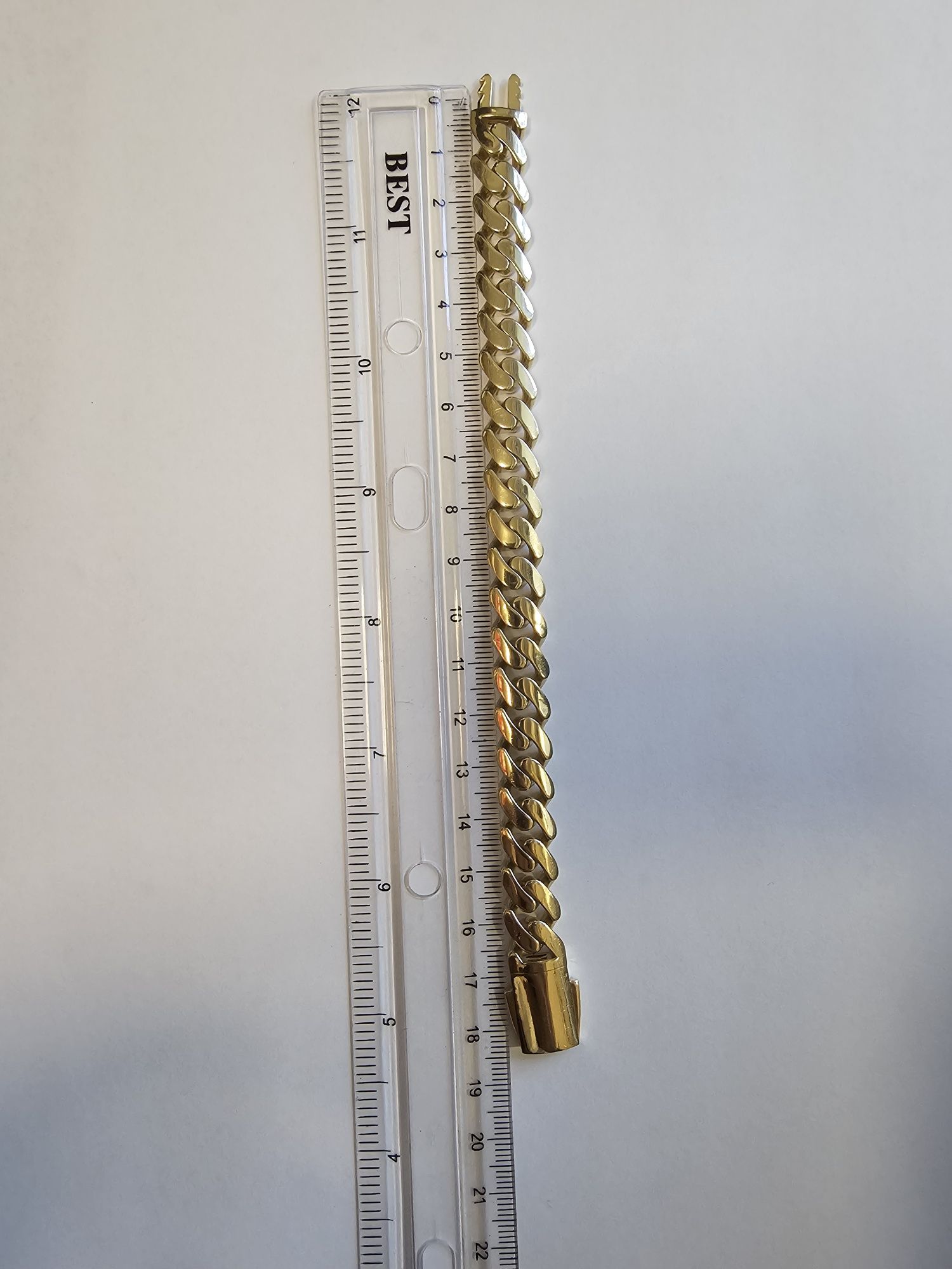 Vand bratara din aur 14 k model CUBAN