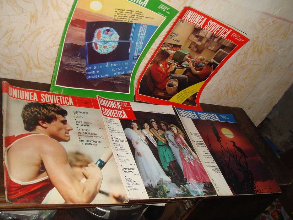 Revista UNIUNEA SOVIETICA 6 NUMERE intre anii 1985-1989