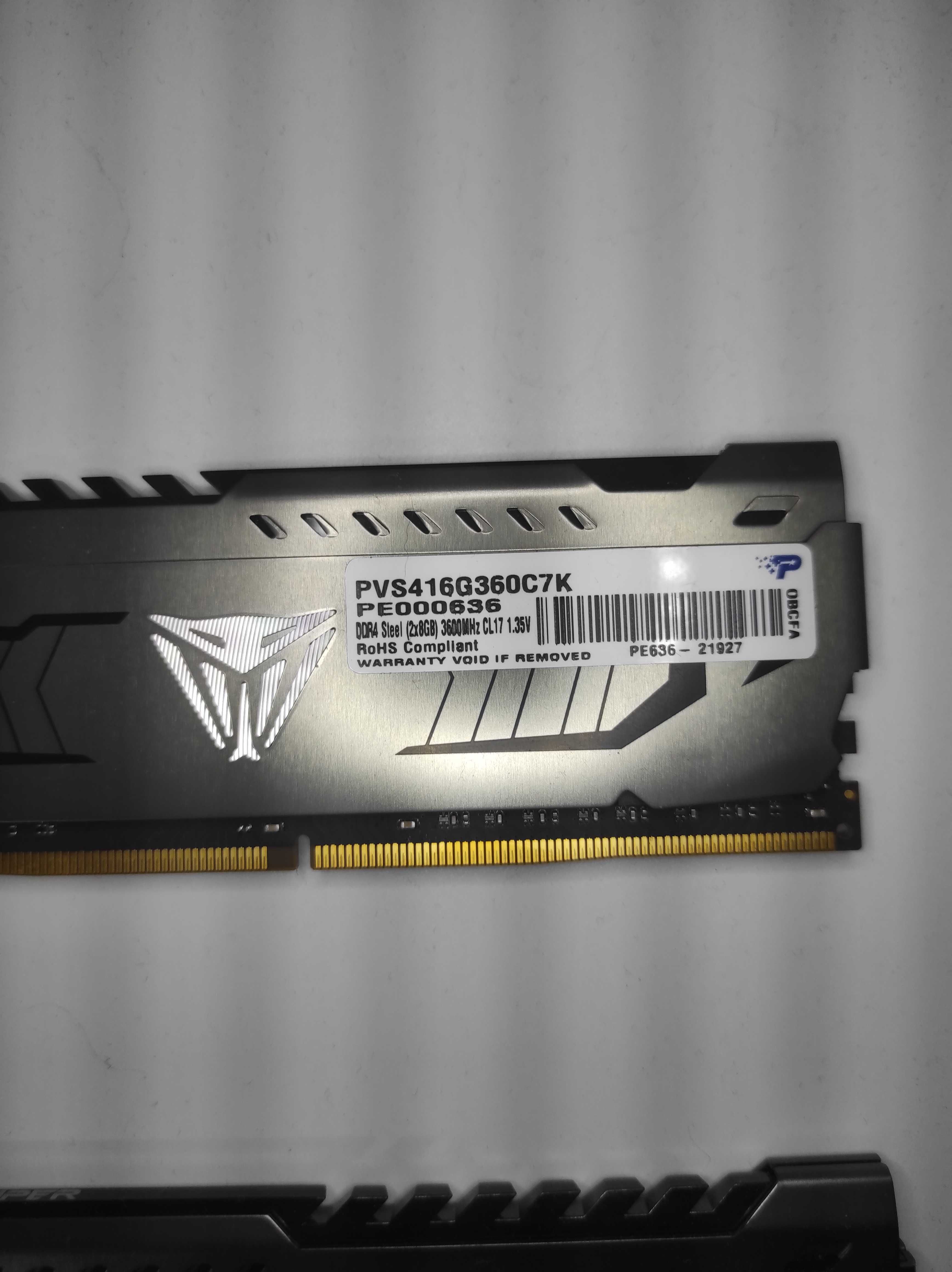 Оперативная память DDR4 2x8GB 3600MHz PVS416G360C8K Viper Steel