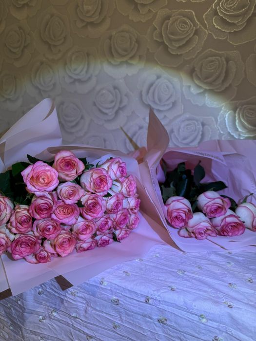 Букет роза 25шт × 50 см  + 70см
