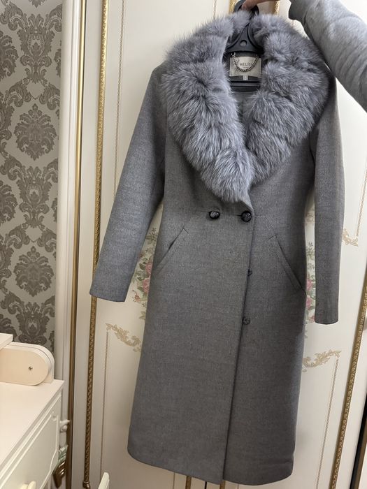 Пальто шерсть,размер S