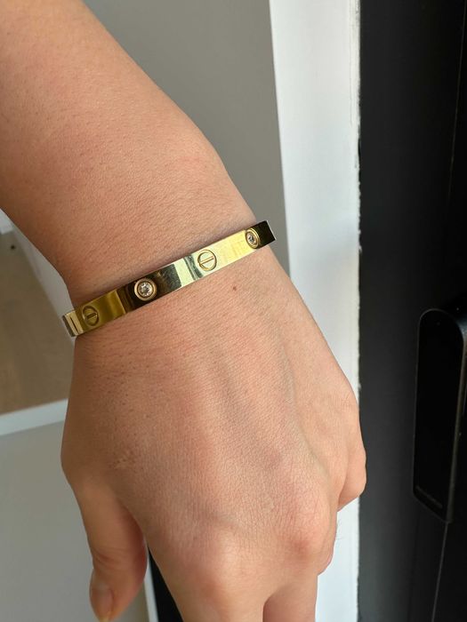 Bratara Love Cartier Gold cristale 16 dama