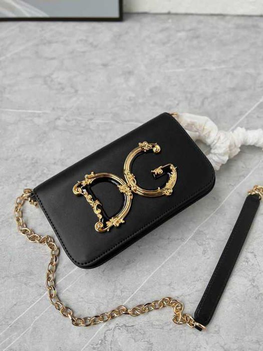 Geanta Dolce Gabbana Girls negru, 21 cm, Premium