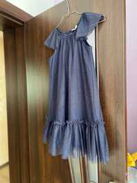 Синя детска рокля HM