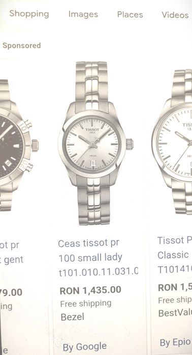 Ceas original Tissot pr 100 small lady, dama/femei