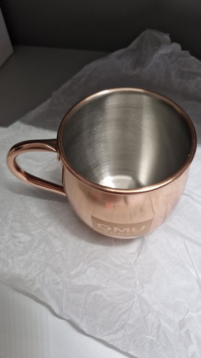 Cana coktail din otel si cupru.