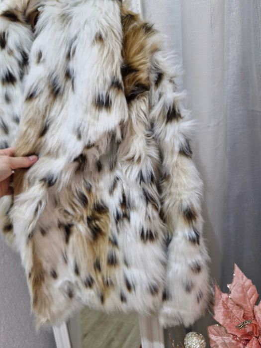 Дамско палто с косъм