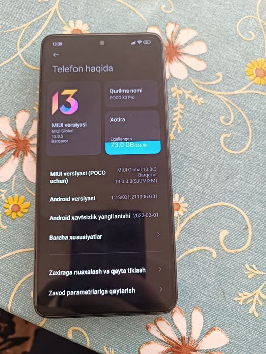 POCO x3pro 8/256 aybi yo