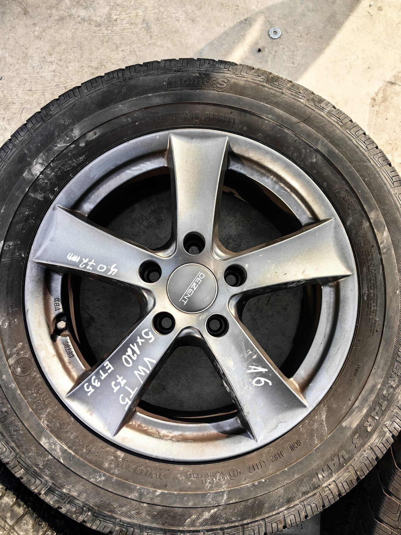 Джанти Volkswagen Transporter T5 16 цола 5х120