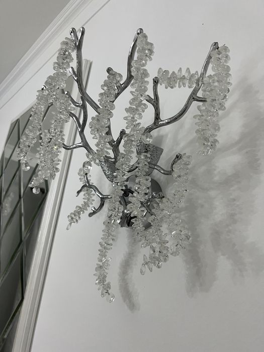 Бра светильник серебро 2 шт