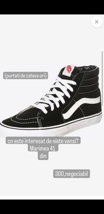Vand teniși Vans aproape noi
