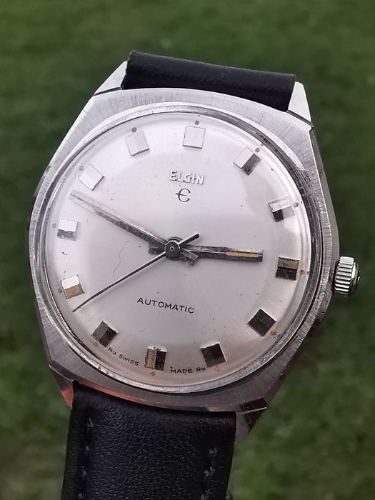 Ceas Elgin Automatic -Oțel 33 mm -Funcționează excelent !