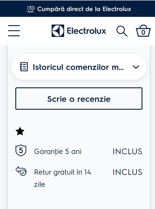 Plită gaz  pe sticlă 60 cm Negru, ELECTROLUX,  cod  KGG6407K nouă