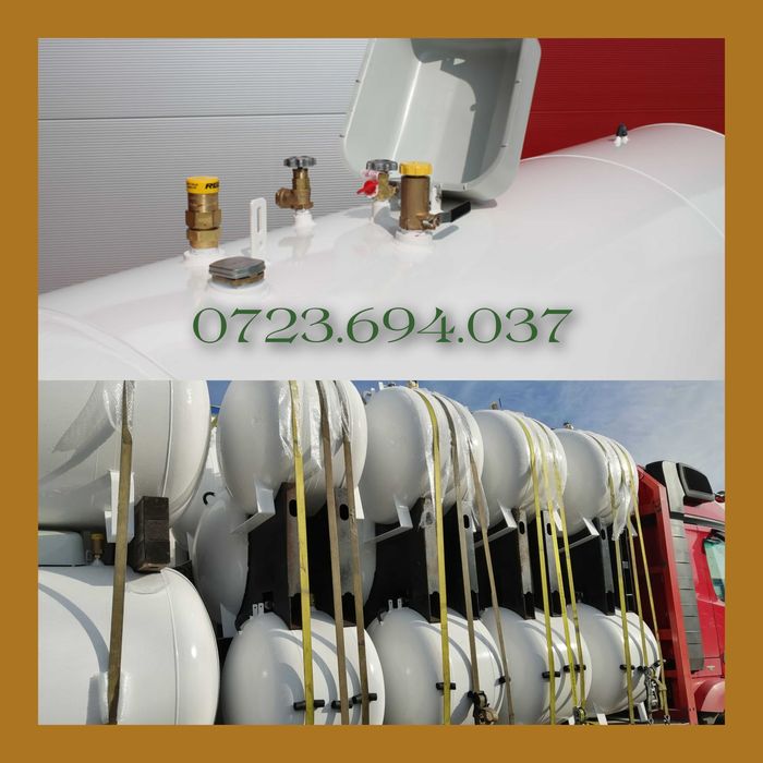 Bazin GPL NOU 1800L, rezervor propan, ISCIR, montaj,butelie