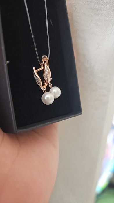 Новые серьги с жемчугом