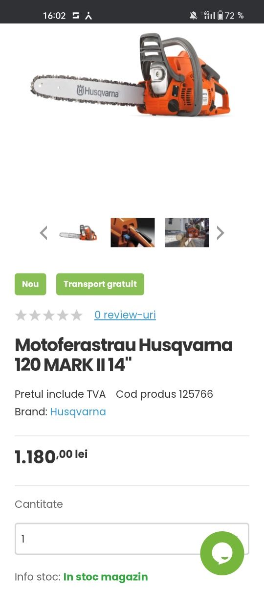 ‼️ Oferta‼️Vând drujba HUSQVARNA 120 MARK 2