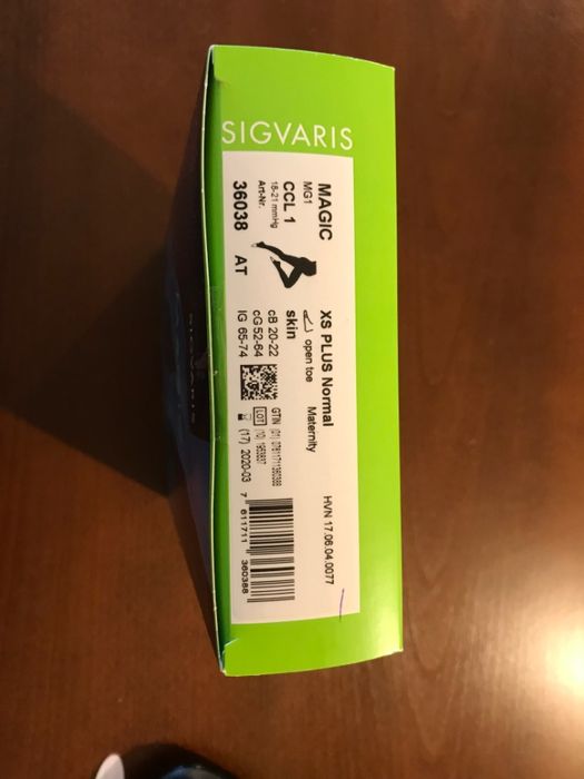 Компресивен чорапогащник за бременни Sigvaris Magic размер XS