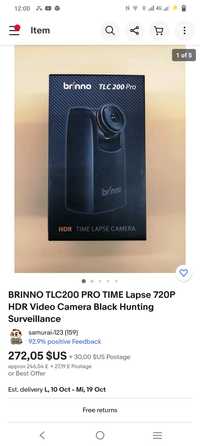 Cameră supraveghere Brinno TLC200 PRO