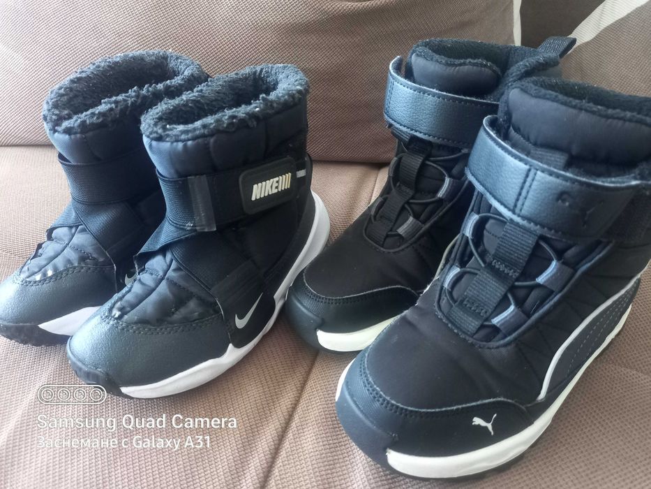 Детски ботуши Puma и Nike